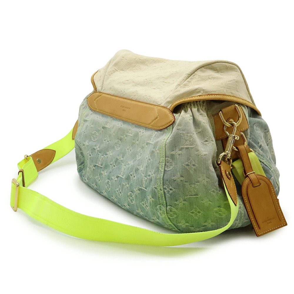 Louis Vuitton Monogram Gradient Neon Sunrise Denim Shoulder Messenger Bag Blue